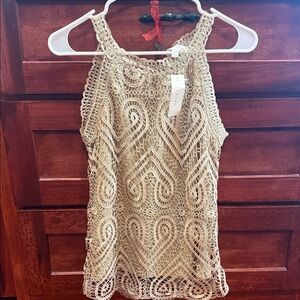 Adiva Lace Crochet Top in Cream